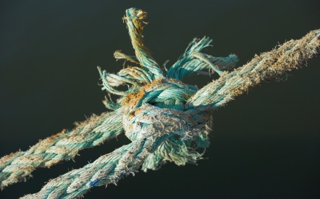 An old rope knot - with symbolic content