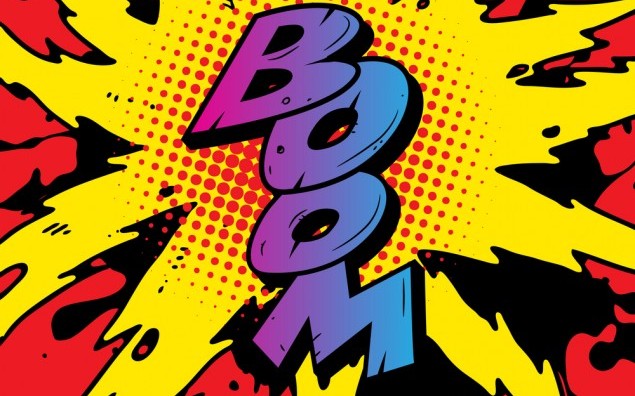 comic book explosion background