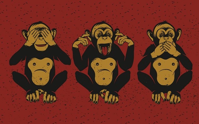 The three wise monkeys