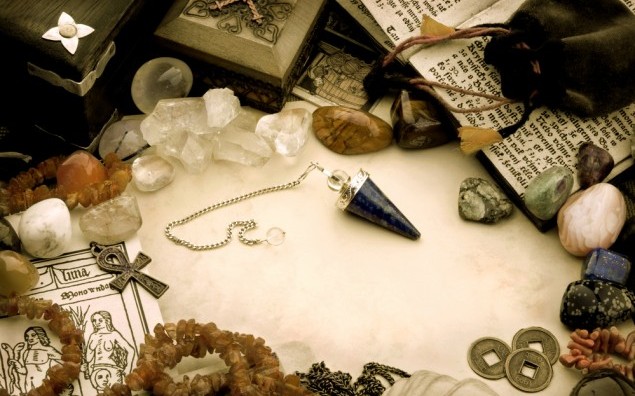 Still life with esoteric objects