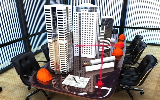 Model of a house on a table