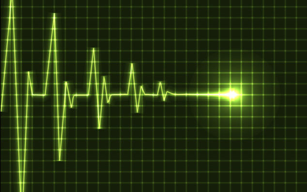Abstract heart beats cardiogram