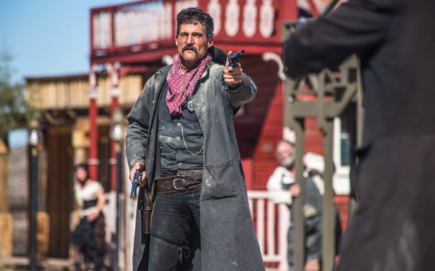Sheriff Duels Bandit in Town