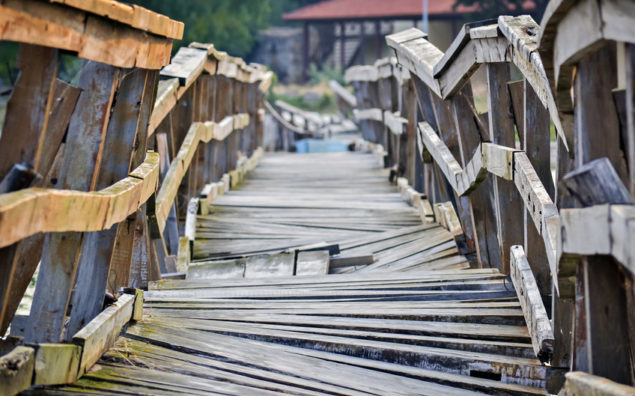 Wooden bridge