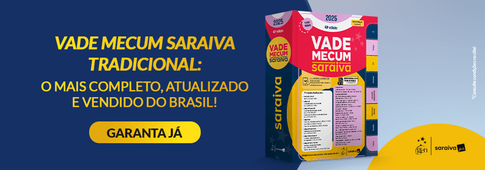Banner Vade Mecum Saraiva 40: clique para acessar!