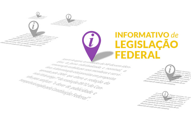 Informativo de Legislação Federal 15.03.2016