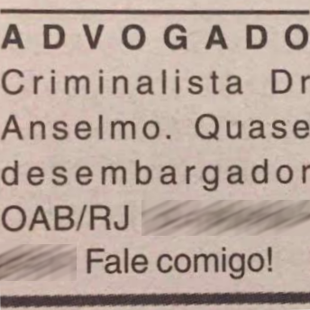 Anúncio de um advogado quase ético!
