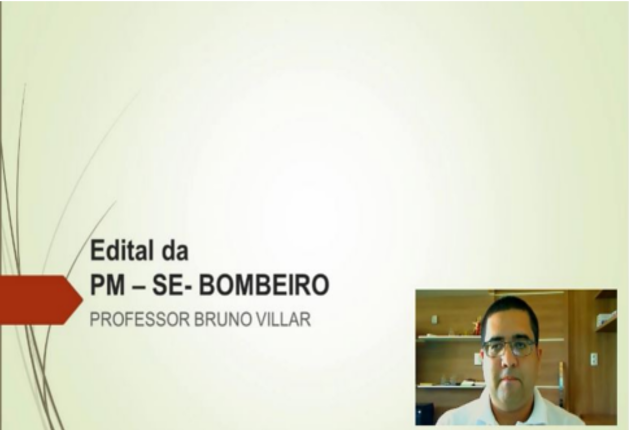 O Professor Bruno Villar comentou o edital do concurso da PM/SE