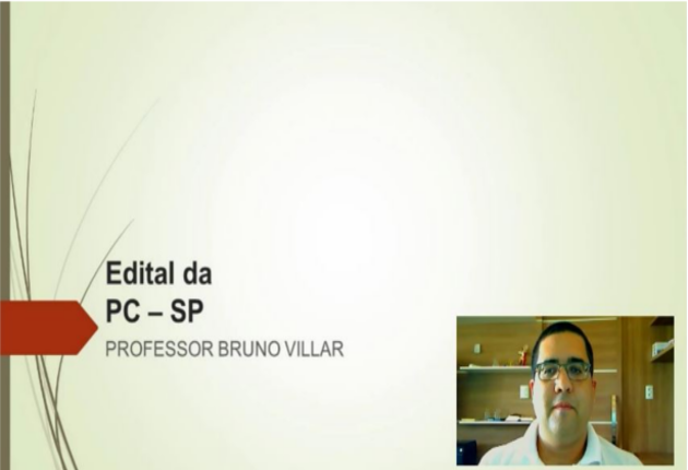 Bruno Villar comentou o edital do concurso PC/SP