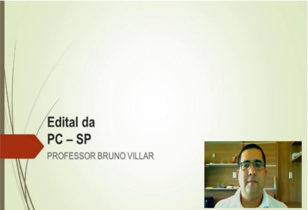 Bruno Villar comentou o edital do concurso PC/SP
