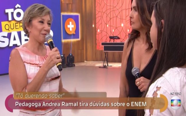 Andrea Ramal tira dúvidas sobre o ENEM no programa Encontro com Fátima Bernardes