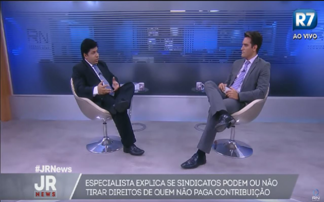 Professor Jouberto Cavalcante concede entrevista ao Jornal da Record News