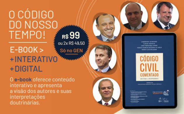 E-book Código Civil Comentado por apenas R$99,00 por tempo limitado