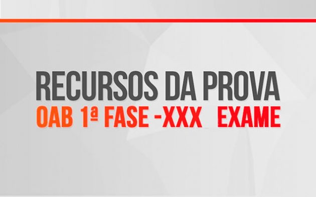 XXX Exame da OAB: Recursos da 1ª fase