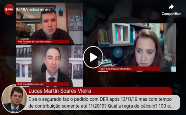 Bate Papo Previdenciário – Regulamentação da EC 103/2019