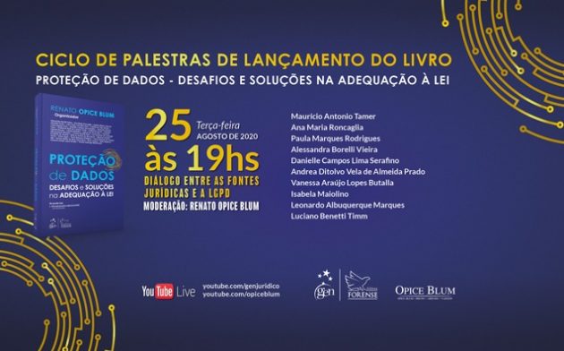 Live: Proteção de dados – Diálogo entre as fontes jurídicas e a LGPD