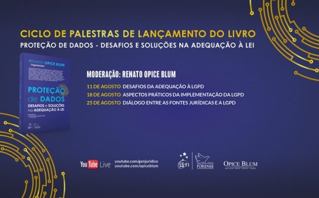 Lançamento do livro Proteção de Dados terá ciclo de palestras sobre desafios e soluções na adequação da LGPD. Participe!