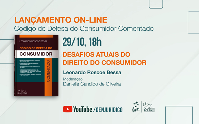 Lançamento on-line do livro Código de Defesa do Consumidor Comentado: não perca!