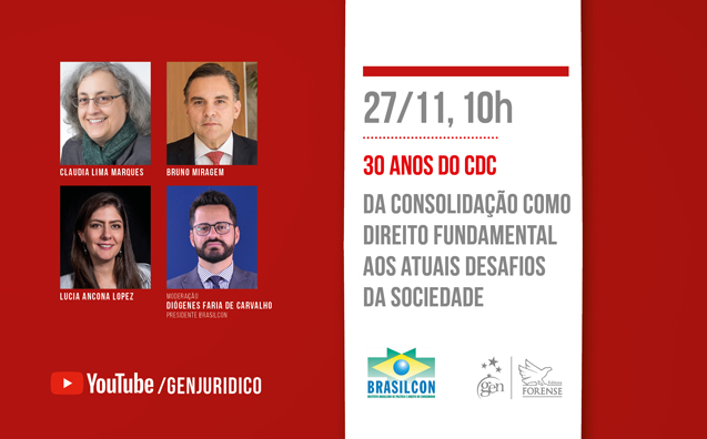 Webinar – 30 anos do CDC: Da consolidação como direito fundamental aos atuais desafios da sociedade