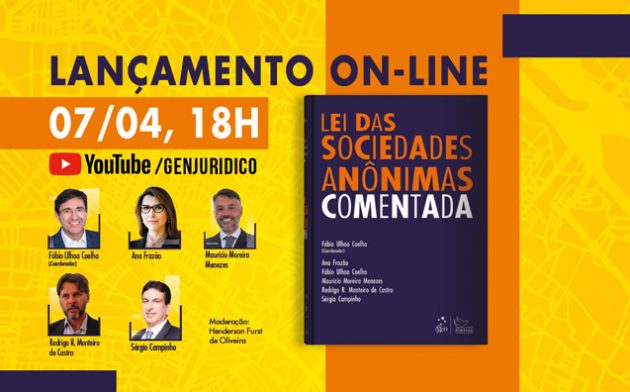 Lançamento on-line: Lei das Sociedades Anônimas Comentada