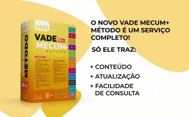 Novo Vade Mecum + Método: muito mais que um livro, um serviço completo!