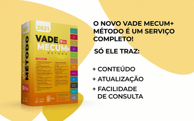 Novo Vade Mecum + Método: muito mais que um livro, um serviço completo!