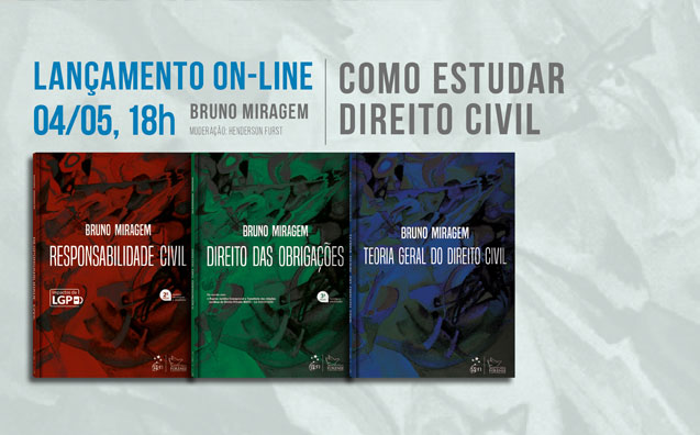 Lançamento on-line: Como estudar Direito Civil, com Bruno Miragem