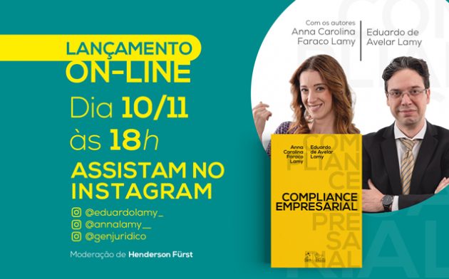 Lançamento on-line: Compliance Empresarial, com Anna Carolina Faraco Lamy e Eduardo de Avelar Lamy