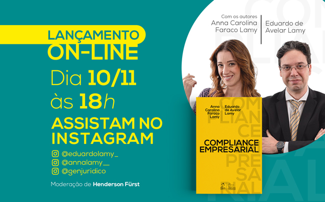 Lançamento on-line: Compliance Empresarial, com Anna Carolina Faraco Lamy e Eduardo de Avelar Lamy