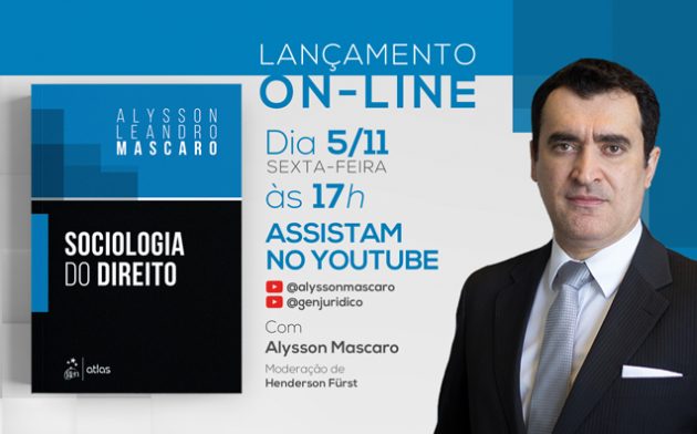 Lançamento on-line: Sociologia do Direito, com Alysson Mascaro