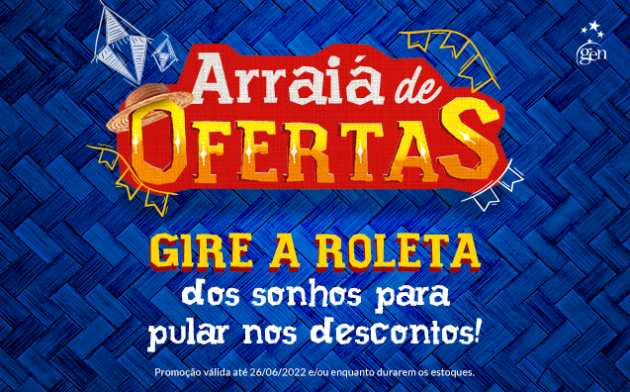 Arraiá de ofertas do GEN: gire a roleta e garanta descontos nos melhores livros jurídicos