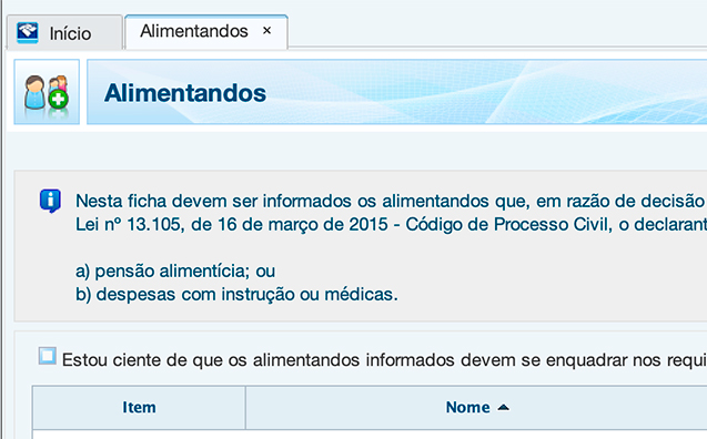 Pensão alimentícia e imposto de renda