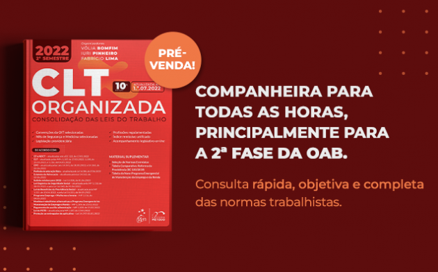 Pré-venda CLT Organizada 2022 — 2º semestre: mantenha-se atualizado