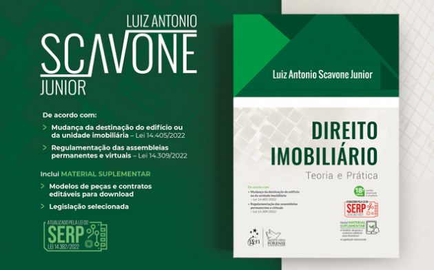 Atualizações do Livro Direito Imobiliário traz Lei do SERP e outras
