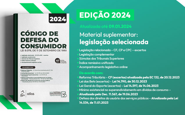 Nova edição! Código de Defesa do Consumidor  2024: ainda mais completo e atualizado