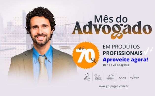 Mês do advogado: até 70% de desconto nos melhores cursos e livros profissionais