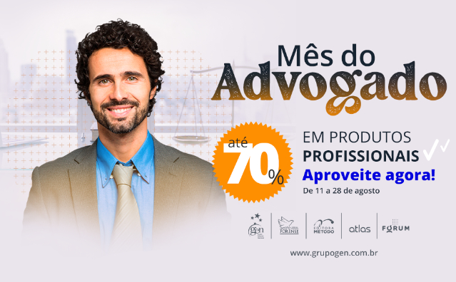 Mês do advogado: até 70% de desconto nos melhores cursos e livros profissionais
