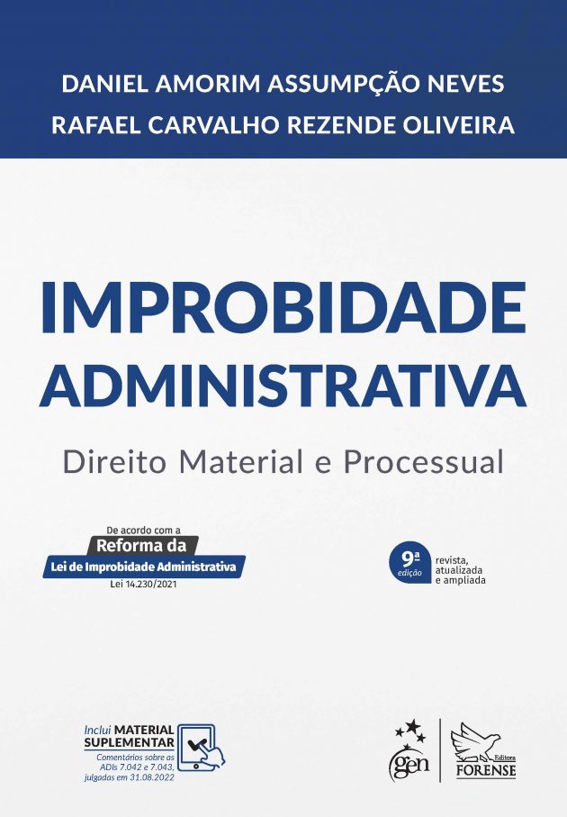 Livro Improbidade Administrativa – Direito Material e Processual: conheça a 9ª edição