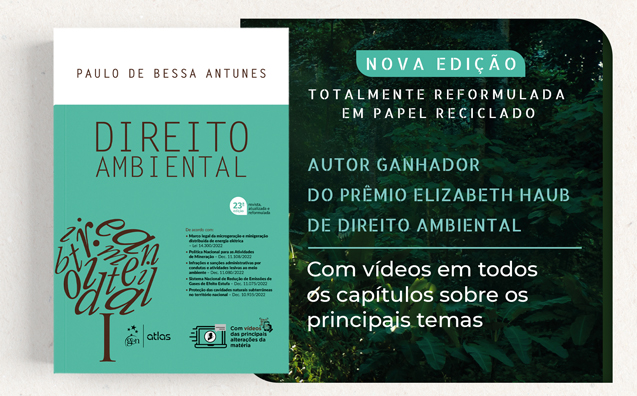 Livro Direito Ambiental chega à 23ª edição totalmente reformulado e em papel reciclado