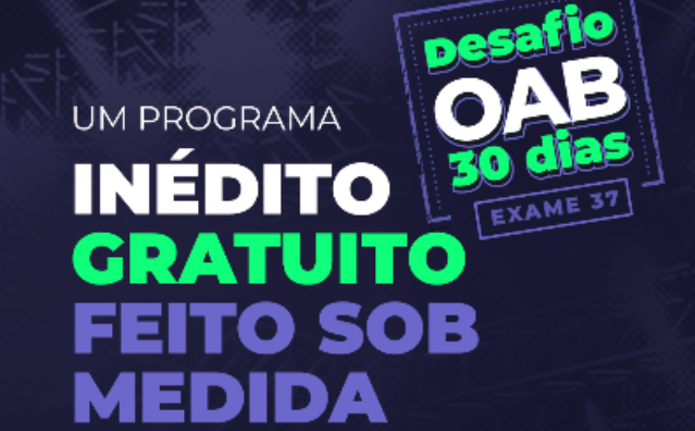 Exame da Ordem: participe do Desafio OAB e garanta 40 ou mais acertos!