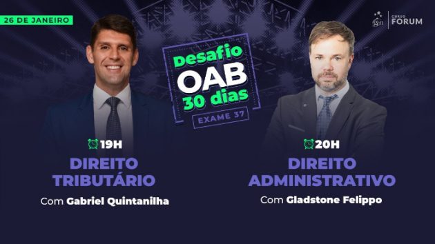 Desafio OAB 30 dias: aulão de Administrativo e Direito Tributário para a OAB com tudo o que cai na prova!