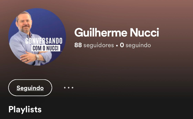 Playlist do podcast Conversando com o Nucci