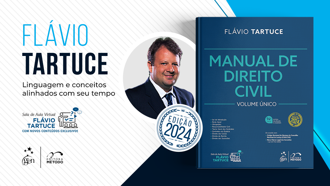 Chegou! 14ª edição da obra Manual de Direito Civil – Vol. Único de Flávio Tartuce