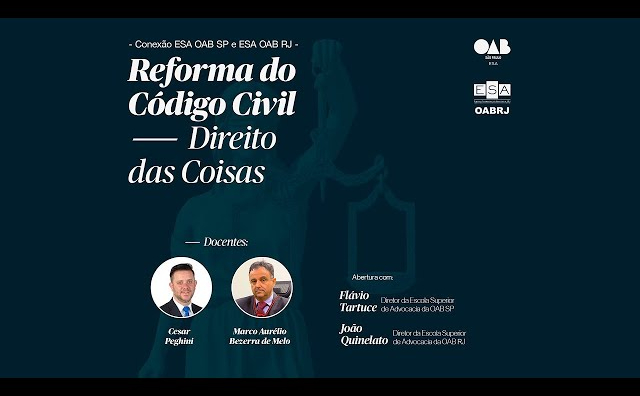 A reforma do Código Civil: Direito das Coisas